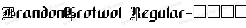 BrandonGrotwol Regular字体转换